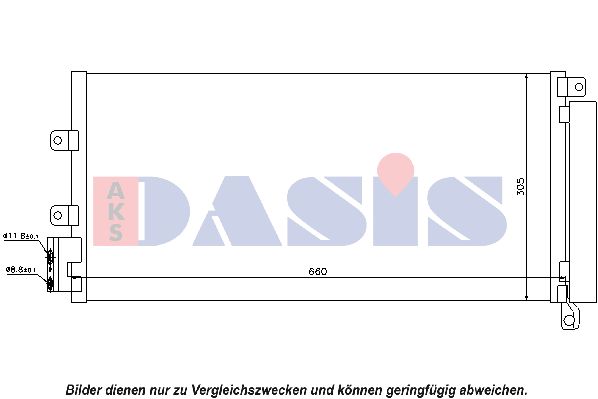 AKS DASIS Lauhdutin, ilmastointilaite 082046N